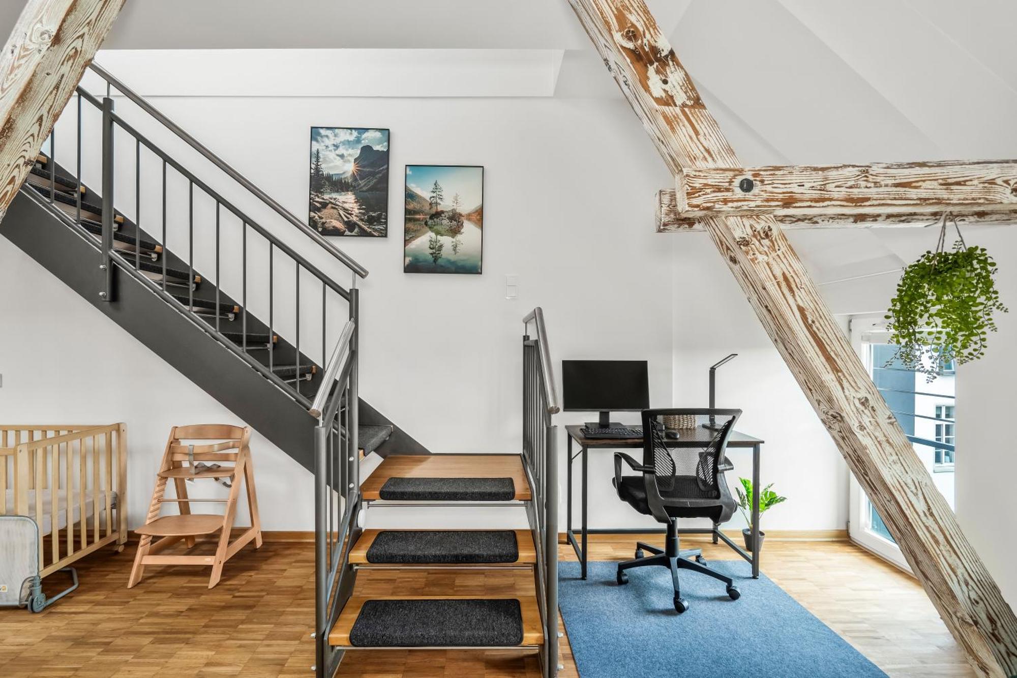 뷔르츠부르크 Dnd Design Loft I 170Qm I Parken I Balkon I Workstation I Netflix I Kaffee I Waschmaschine I Trockner I Xbox I Ausblick 아파트 외부 사진