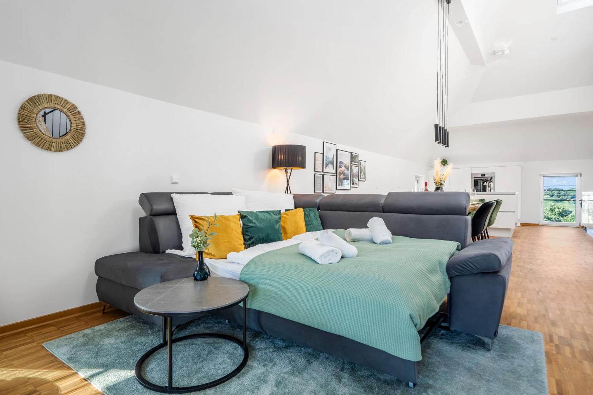 뷔르츠부르크 Dnd Design Loft I 170Qm I Parken I Balkon I Workstation I Netflix I Kaffee I Waschmaschine I Trockner I Xbox I Ausblick 아파트 외부 사진